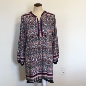 Umgee Boho Floral Print Tunic/Dress Size Large